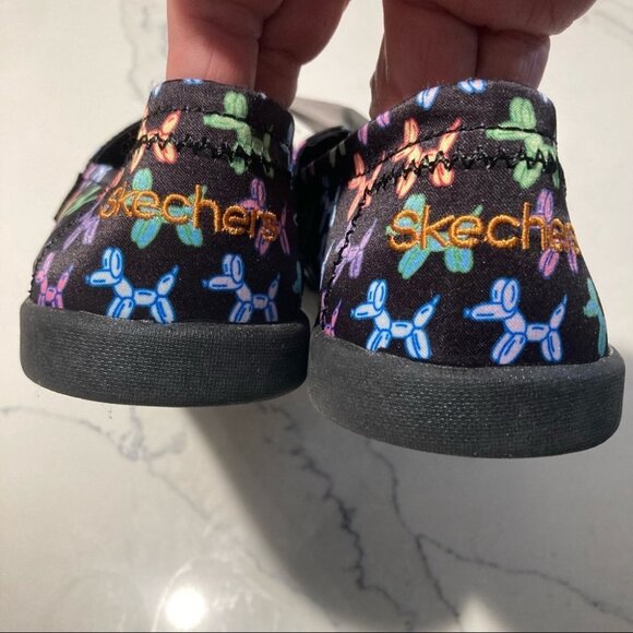 SKECHERS Sz 6 Balloon Toy Poodle Dog Gel Infused Insoles Slip On Flats Loafers - Picture 6 of 9